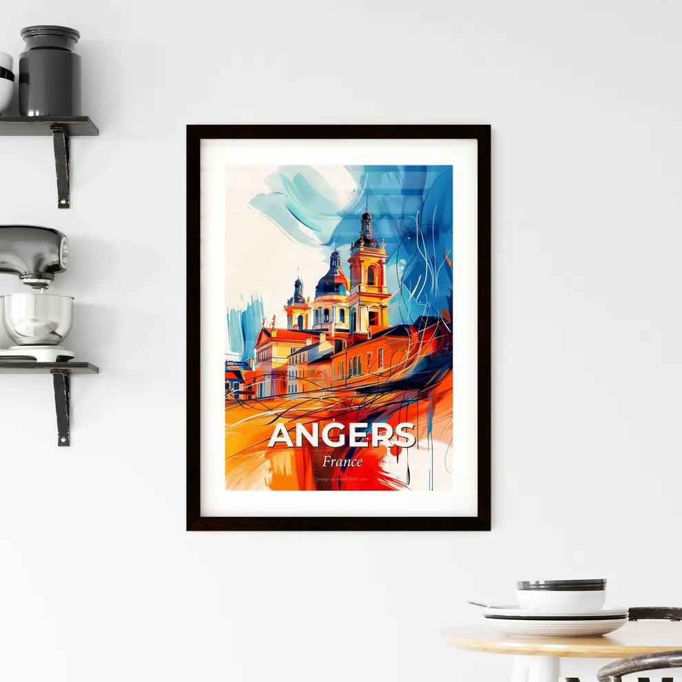 Vibrant Angers, France Framed Print