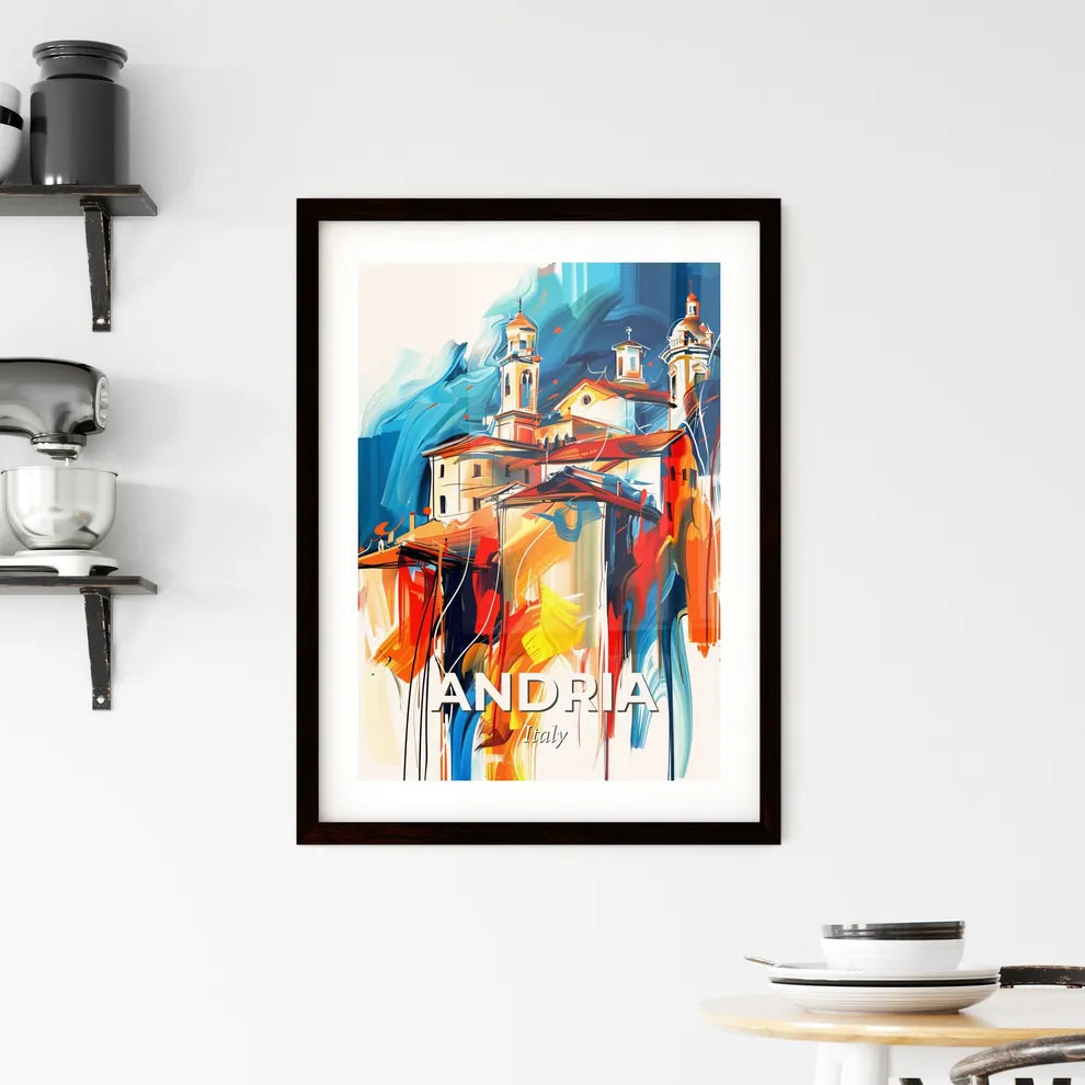 Vibrant Andria, Italy Framed Print