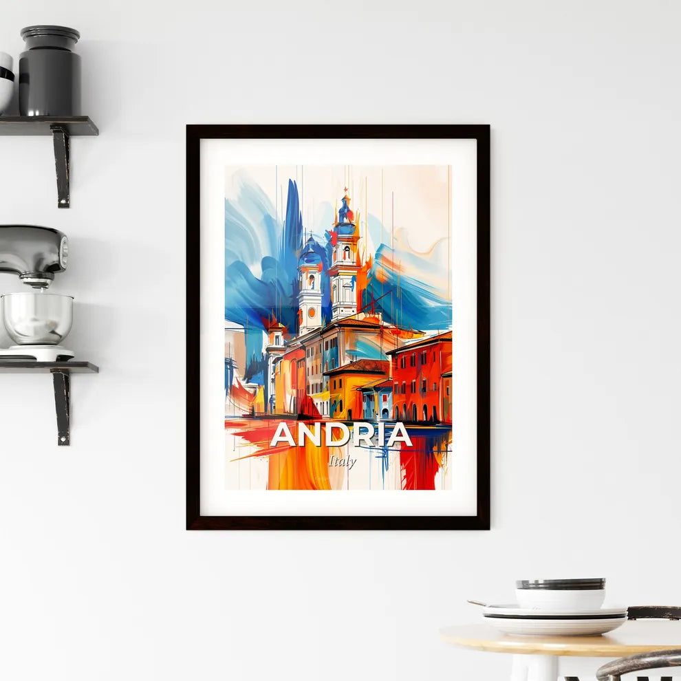 Vibrant Andria, Italy Framed Print