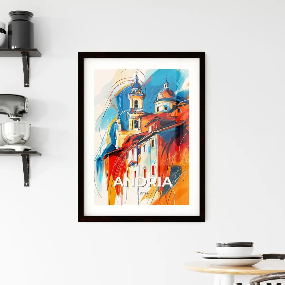 Vibrant Andria, Italy Framed Print