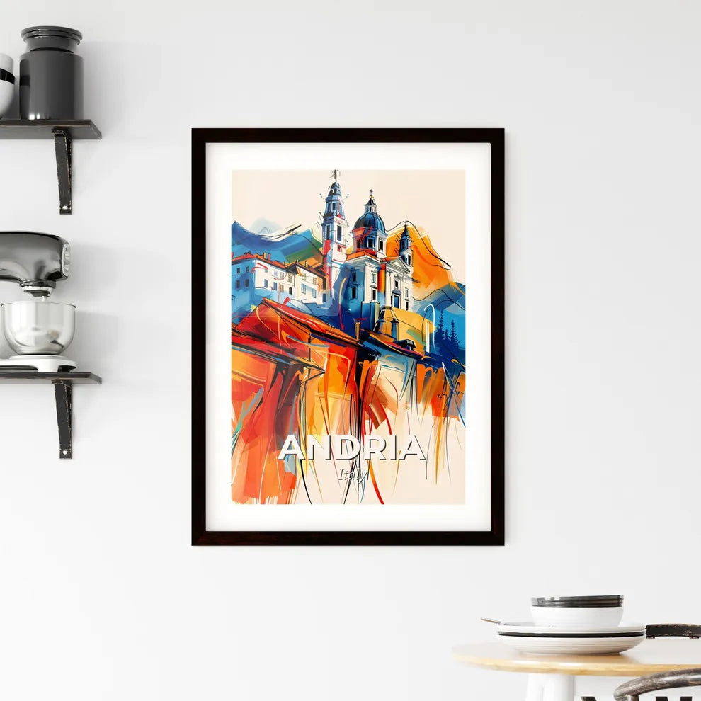 Vibrant Andria, Italy Framed Print