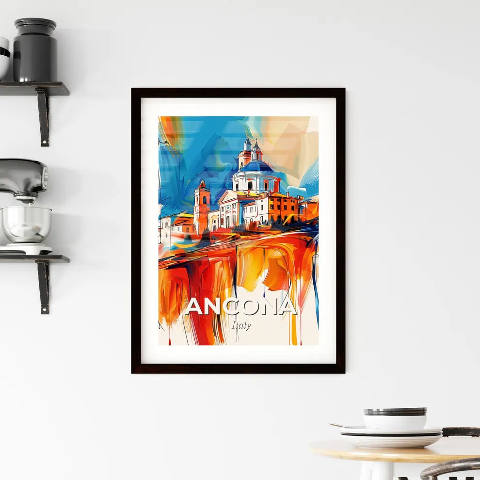 Vibrant Ancona, Italy Framed Print