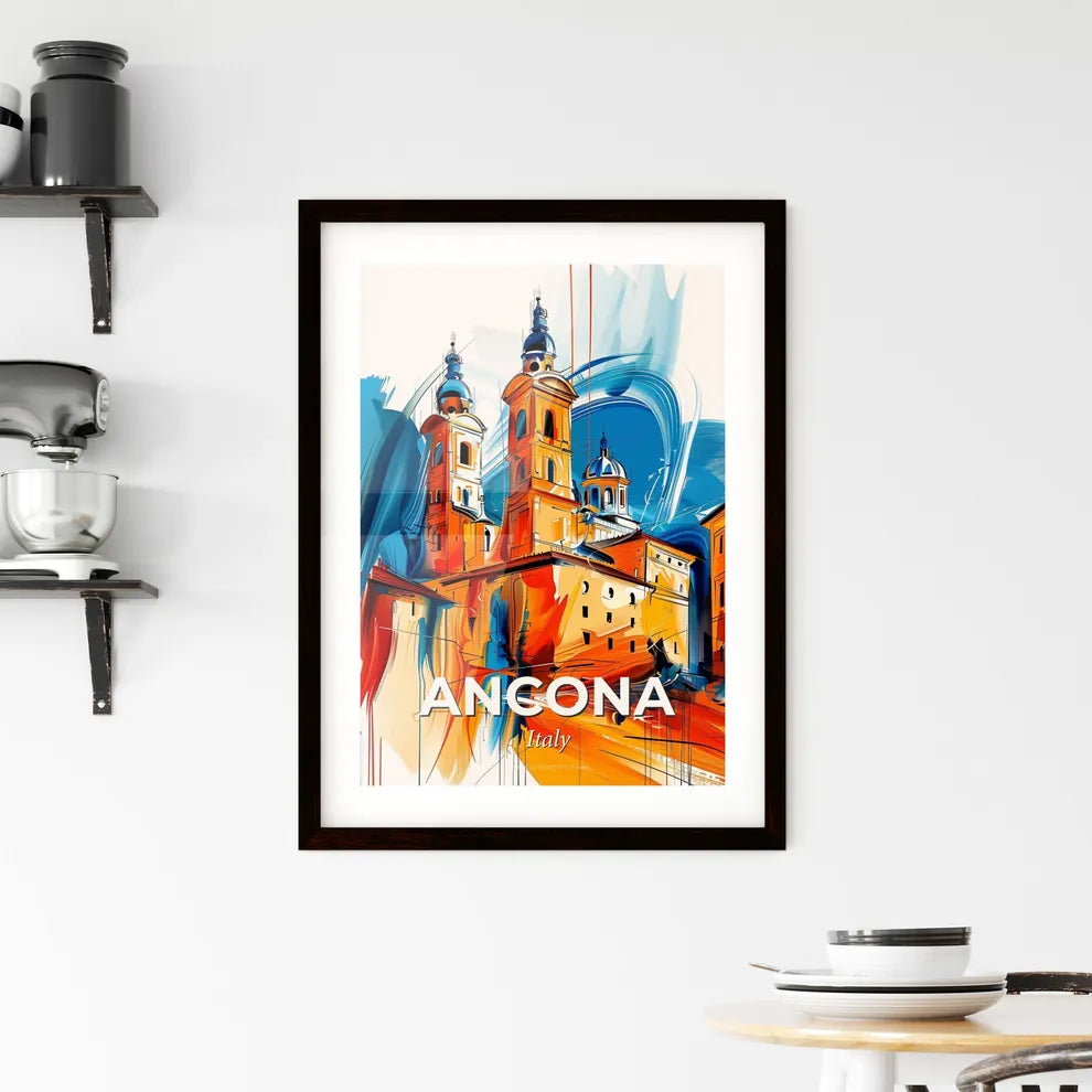 Vibrant Ancona, Italy Framed Print