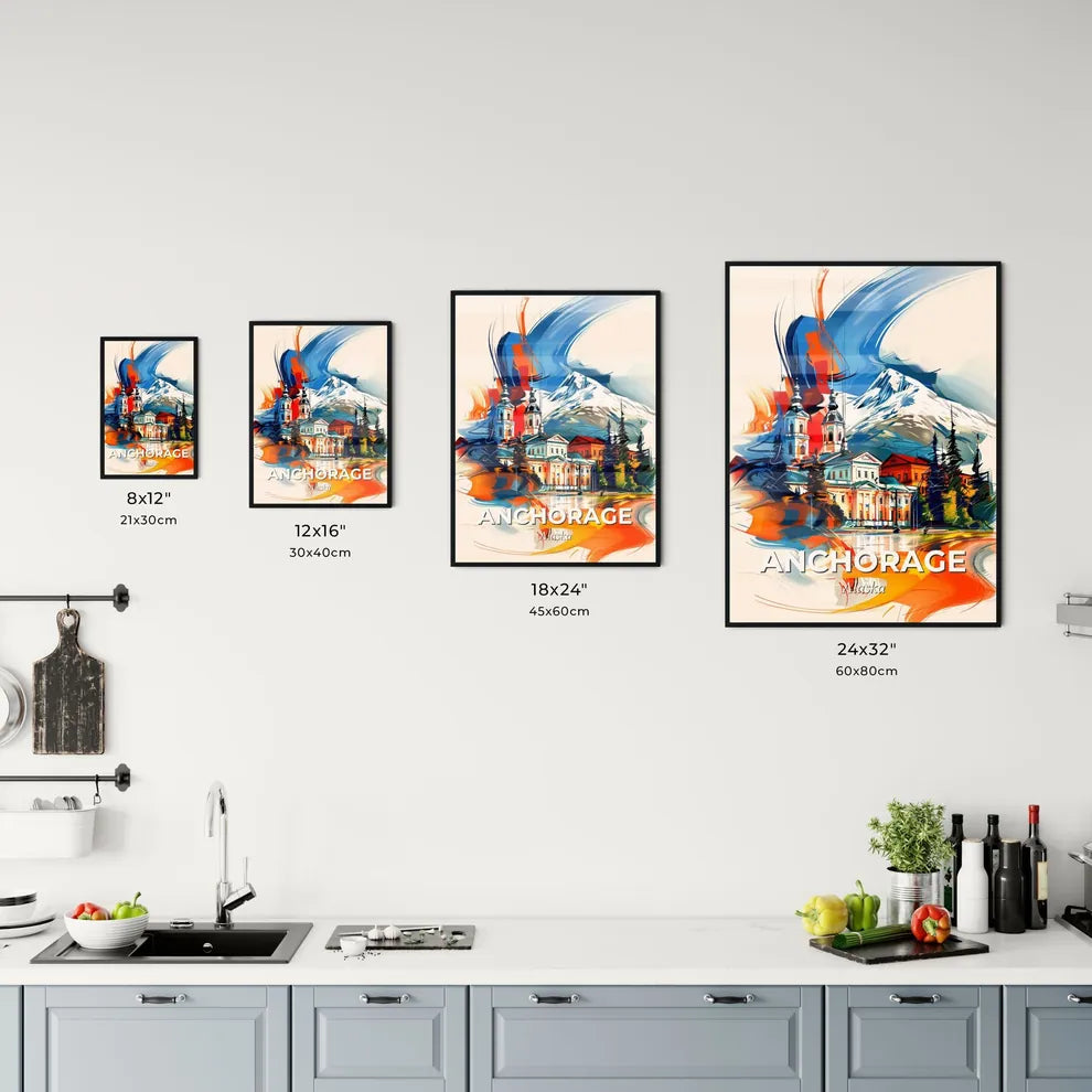 Vibrant Anchorage, Alaska Kitchen Art