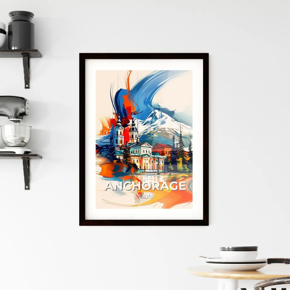 Vibrant Anchorage, Alaska Framed Print