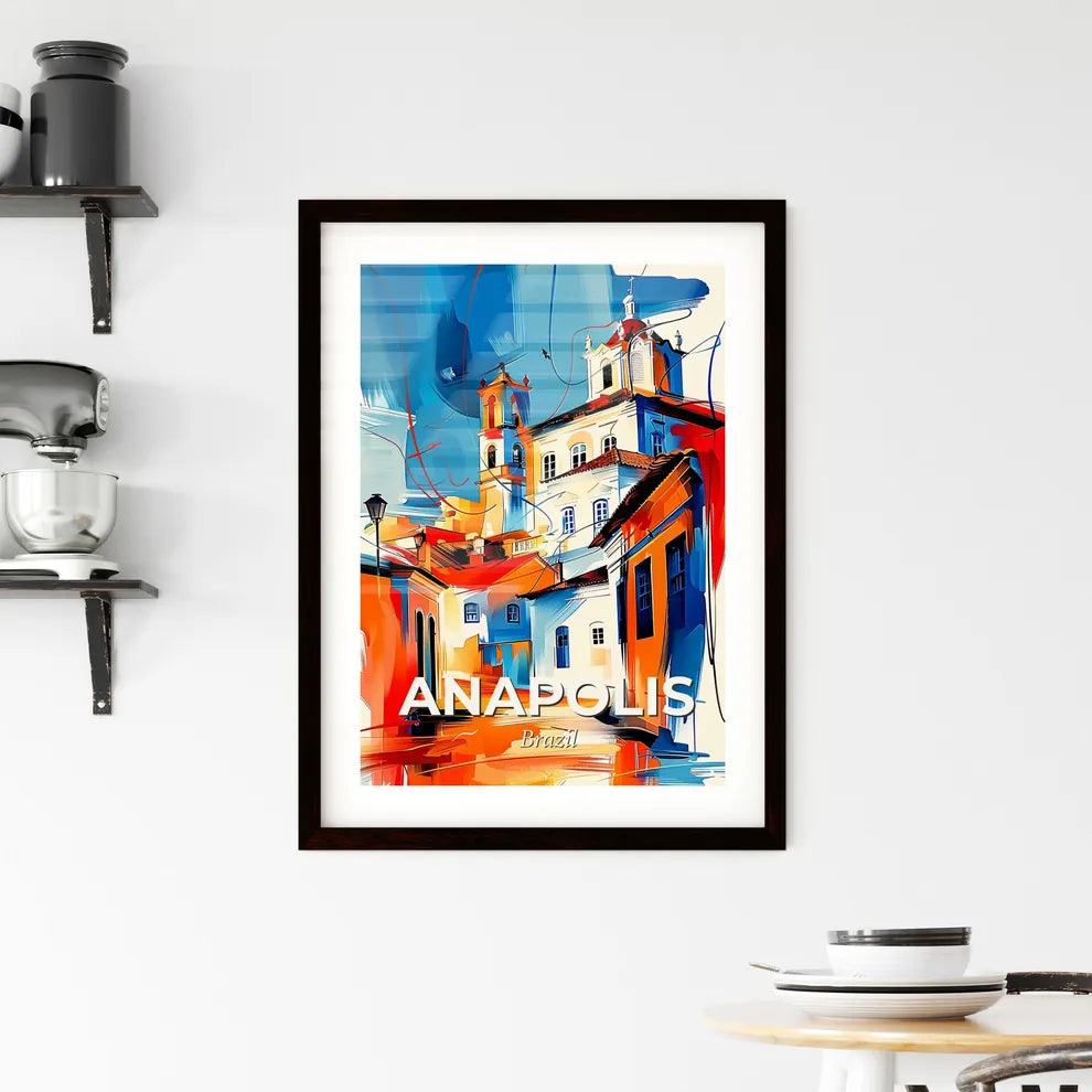 Vibrant Anapolis, Brazil Framed Print