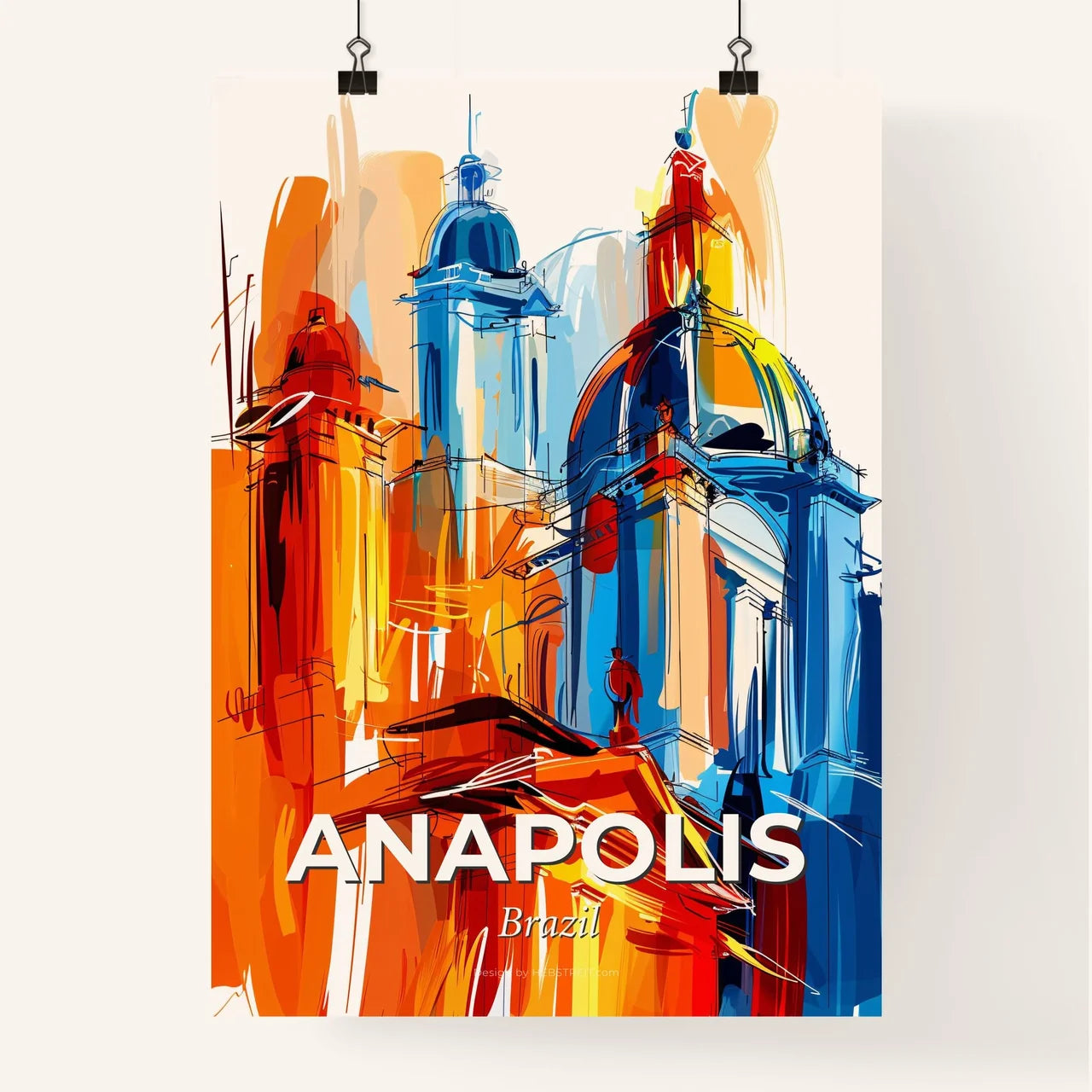 Vibrant Anapolis, Brazil Poster
