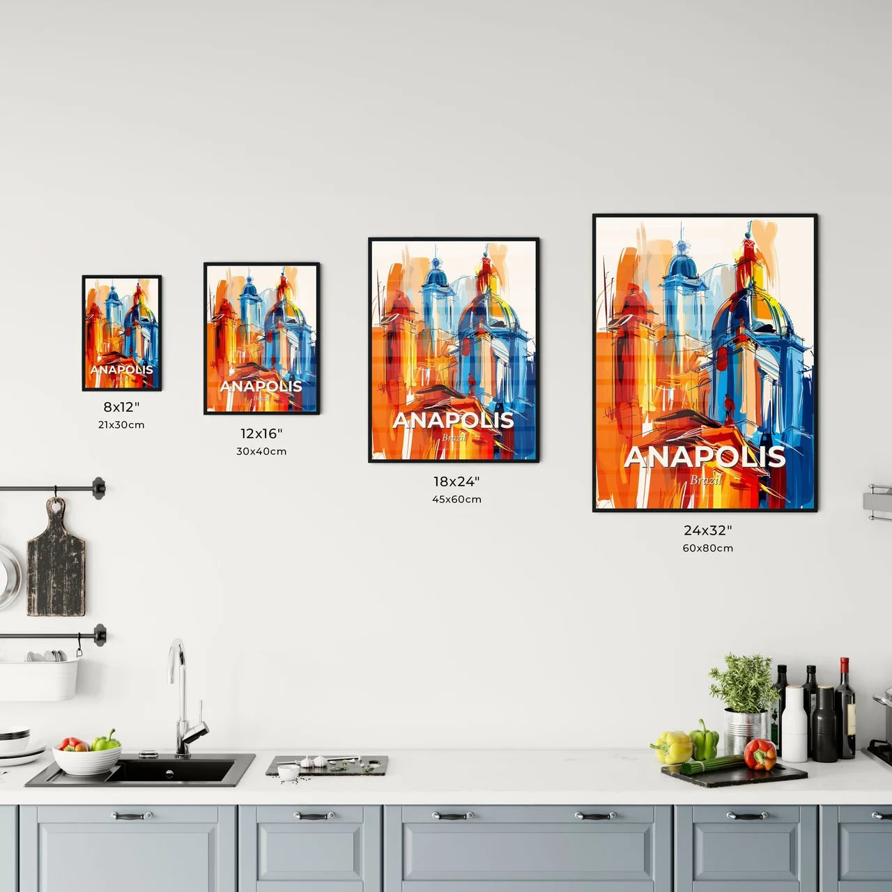Vibrant Anapolis, Brazil Kitchen Art