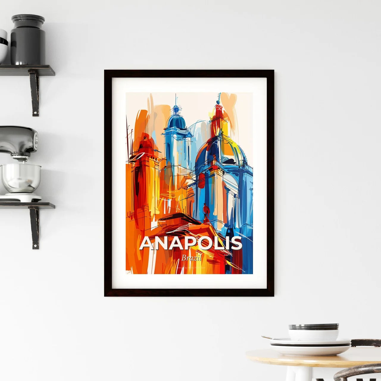 Vibrant Anapolis, Brazil Framed Print