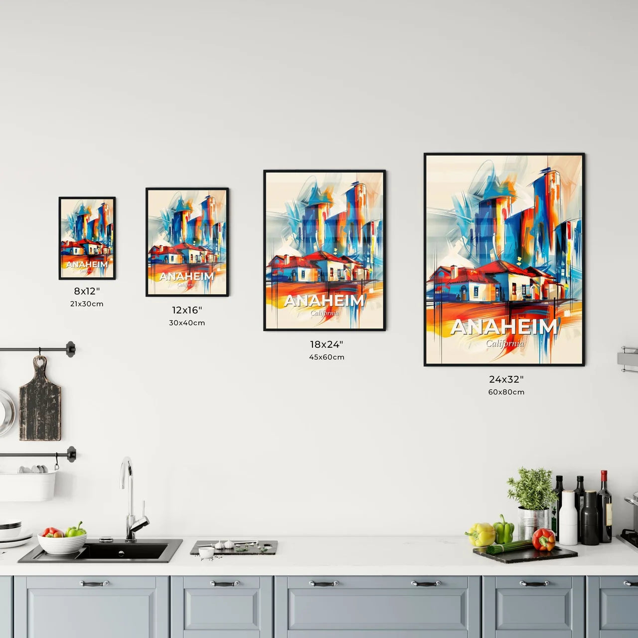 Vibrant Anaheim, California Kitchen Art