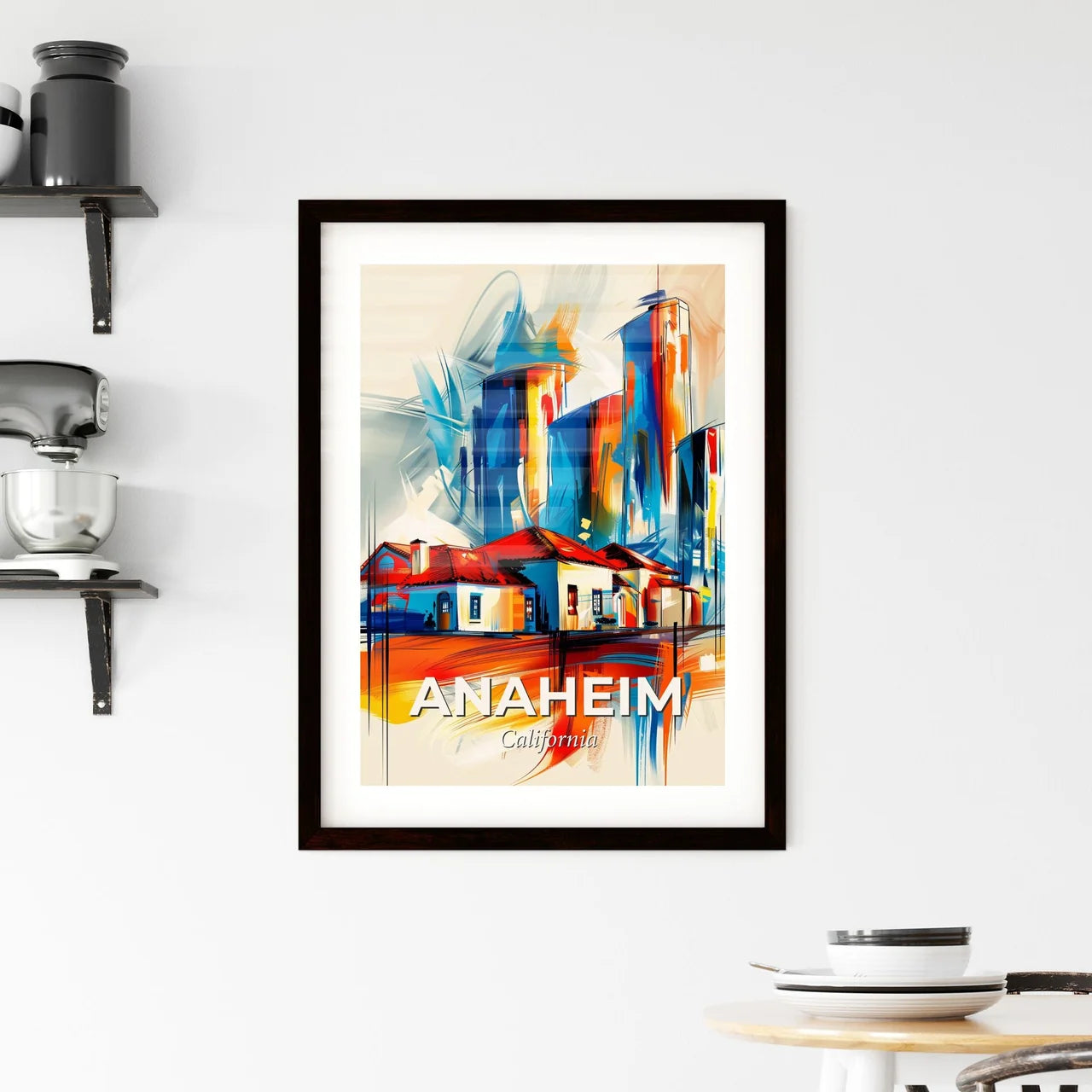 Vibrant Anaheim, California Framed Print