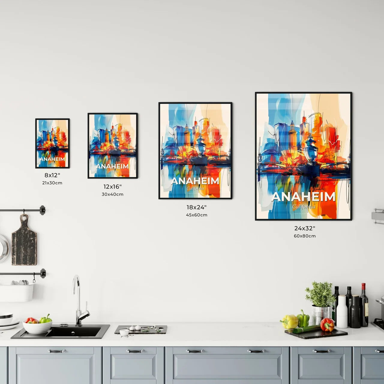 Vibrant Anaheim, California Kitchen Art