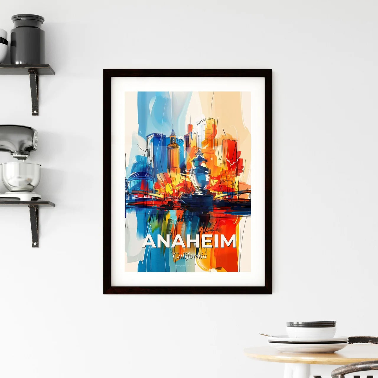 Vibrant Anaheim, California Framed Print