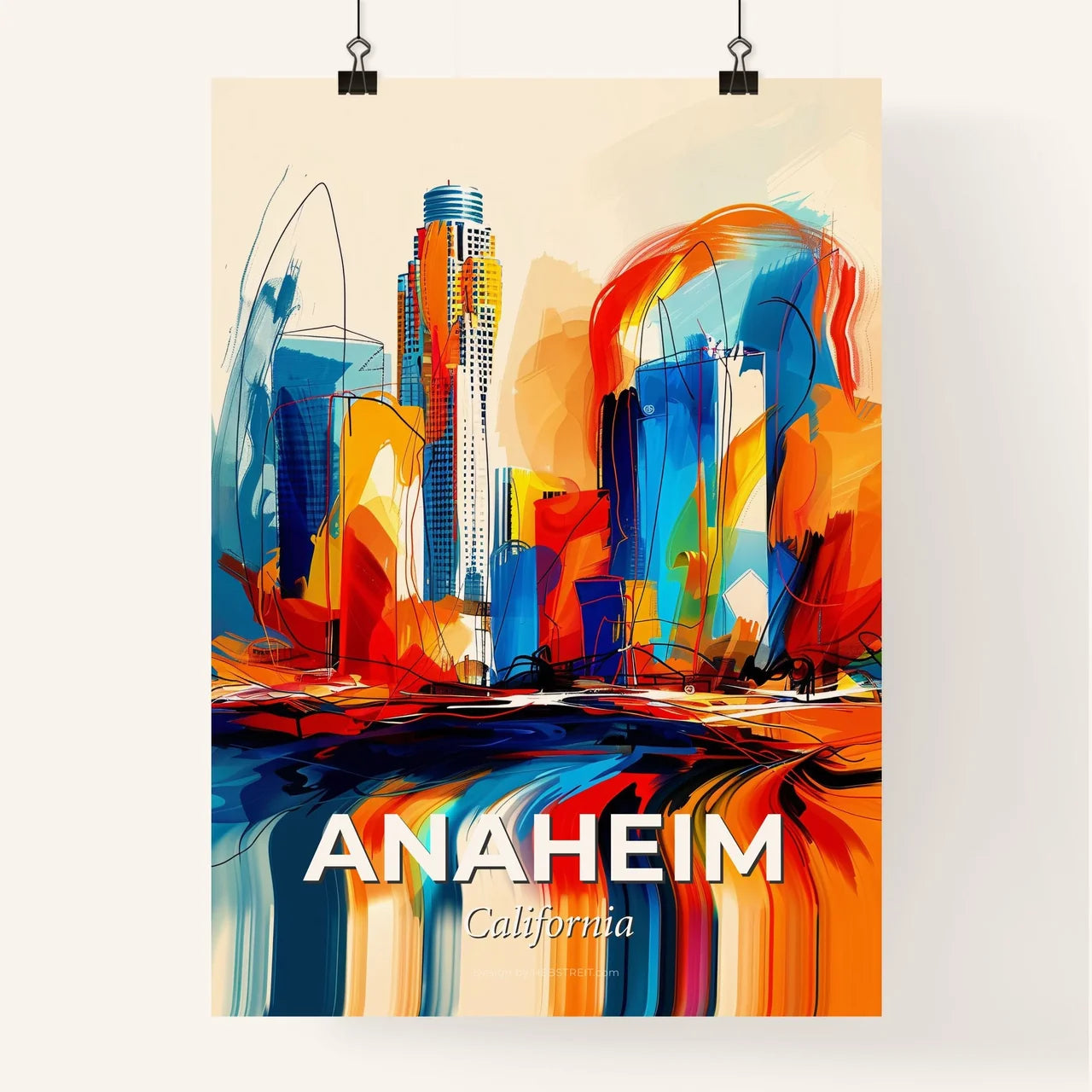 Vibrant Anaheim, California Poster