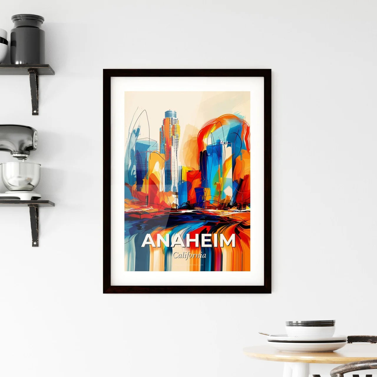 Vibrant Anaheim, California Framed Print