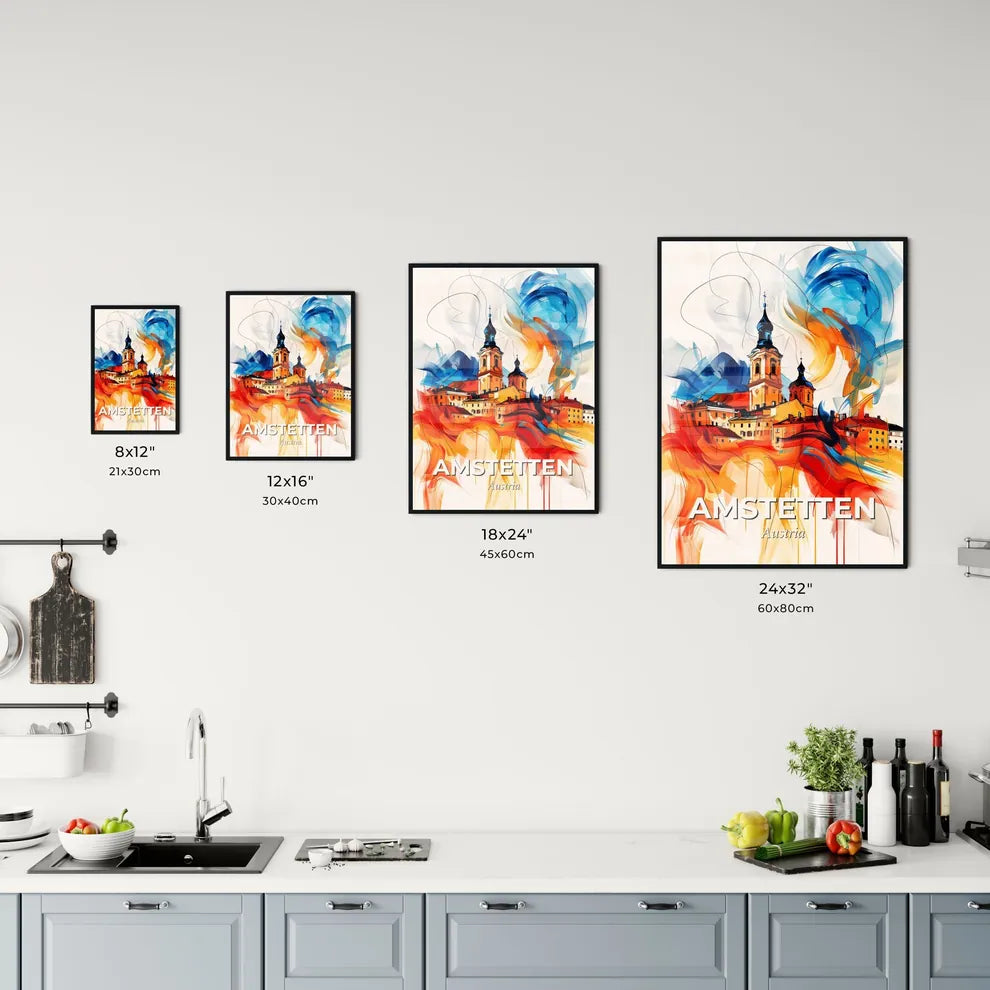 Vibrant Amstetten, Austria Kitchen Art