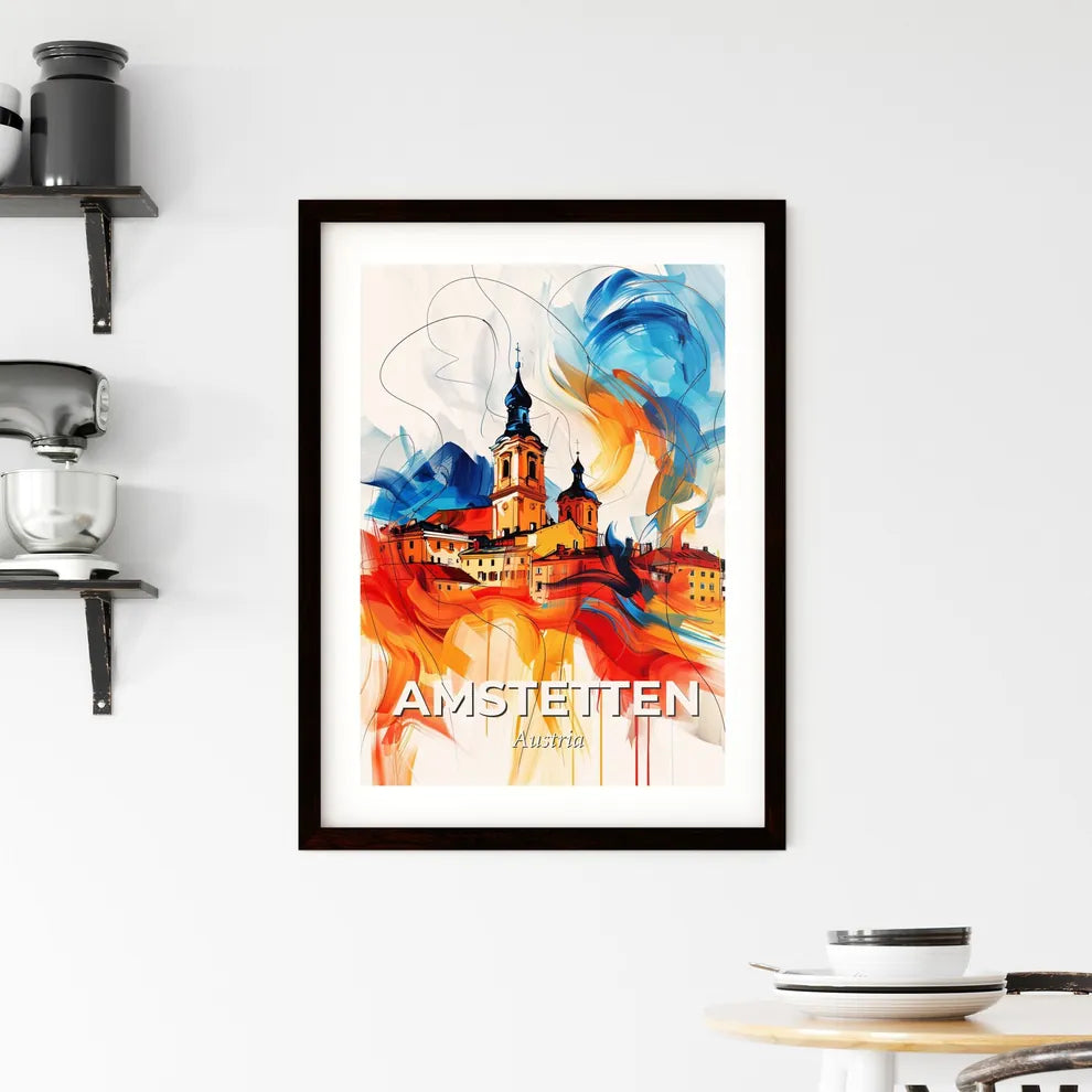 Vibrant Amstetten, Austria Framed Print