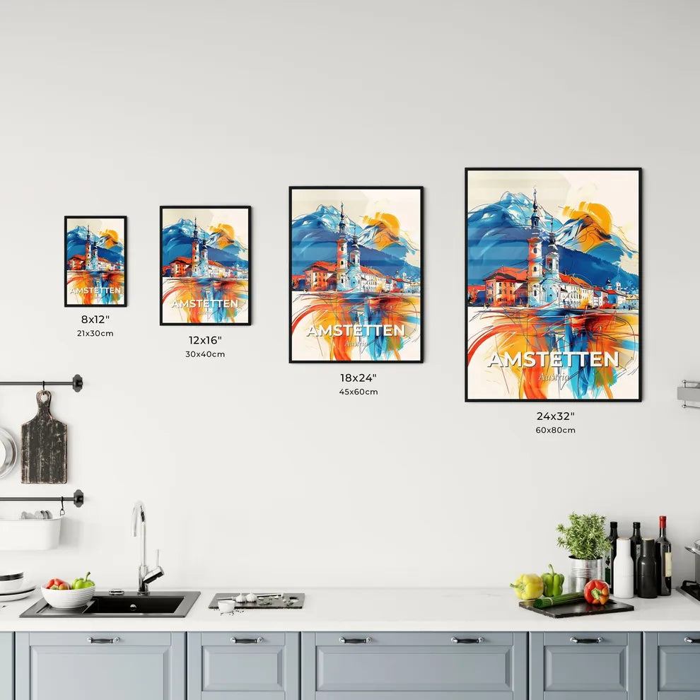 Vibrant Amstetten, Austria Kitchen Art