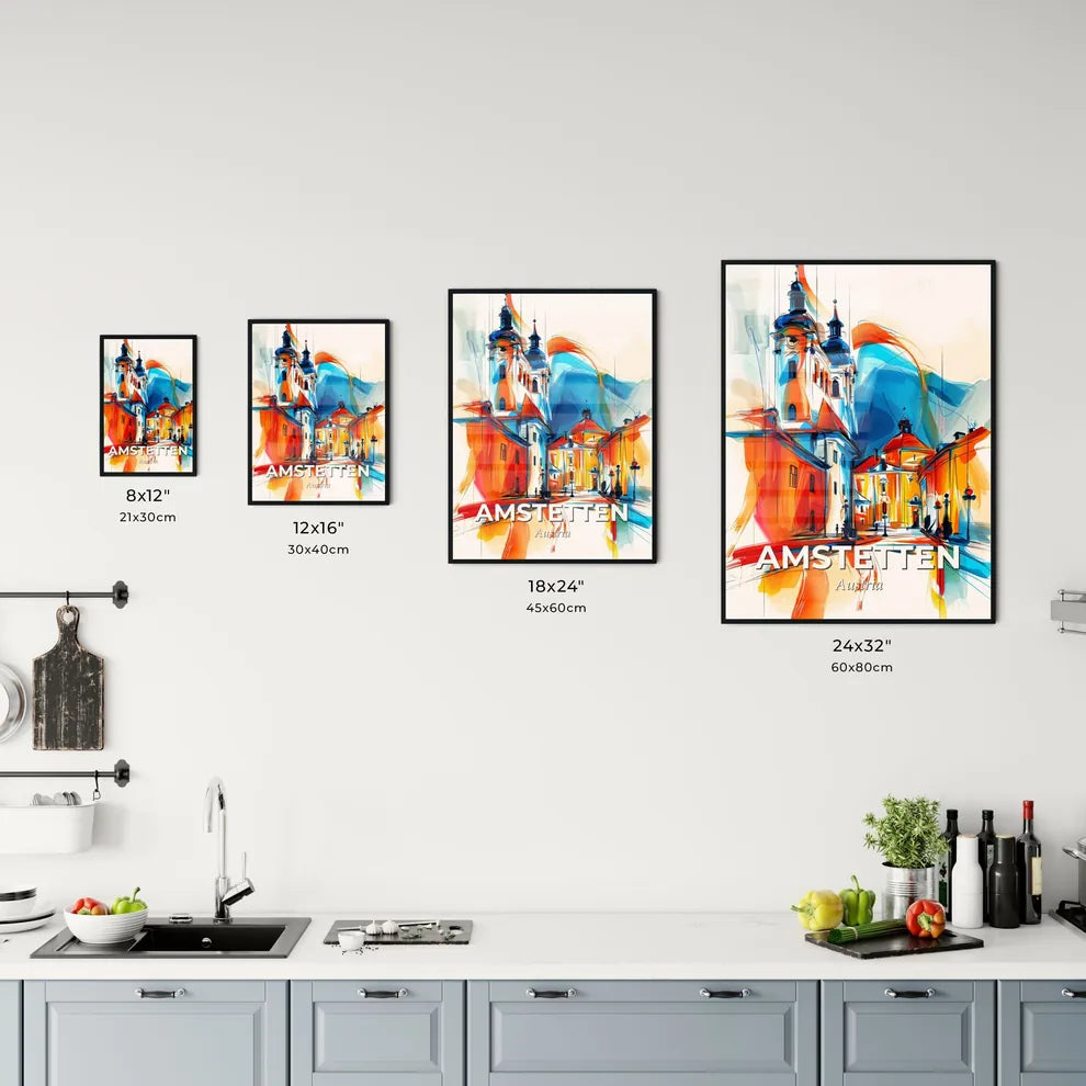 Vibrant Amstetten, Austria Kitchen Art