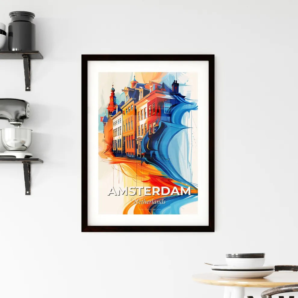 Vibrant Amsterdam, Netherlands Framed Print