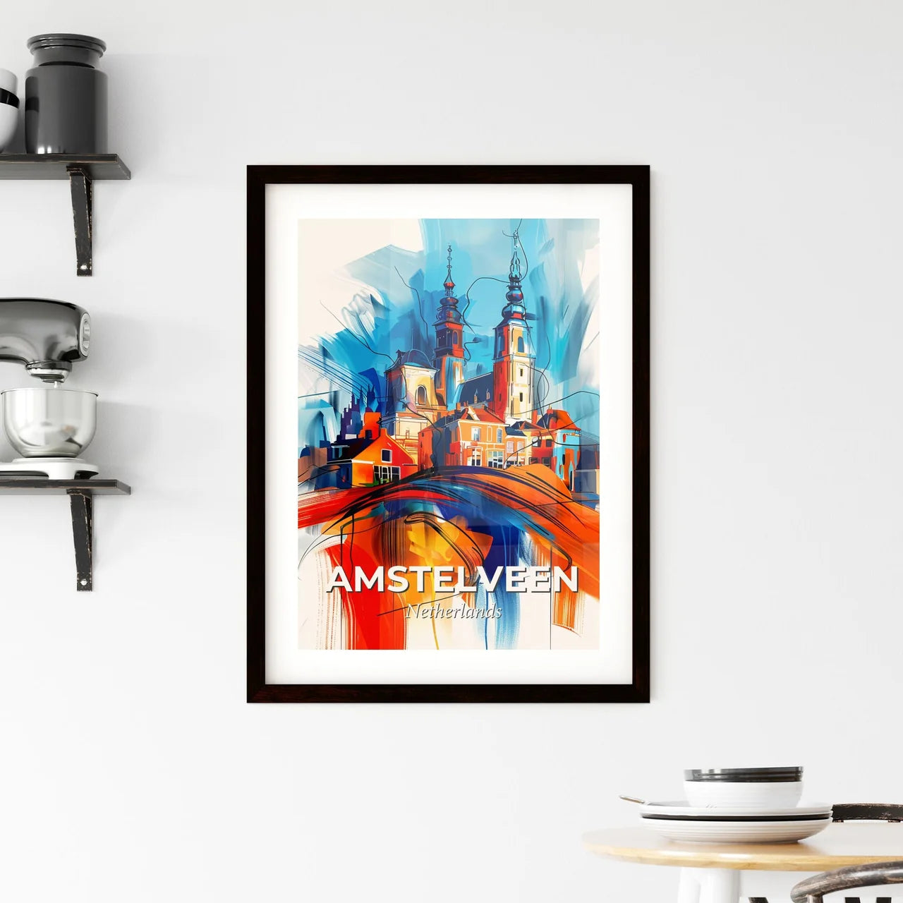 Vibrant Amstelveen, Netherlands Framed Print