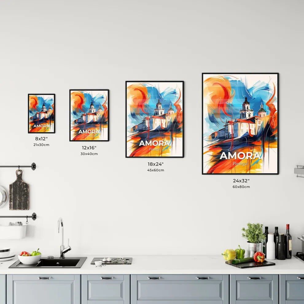 Vibrant Amora, Portugal Kitchen Art