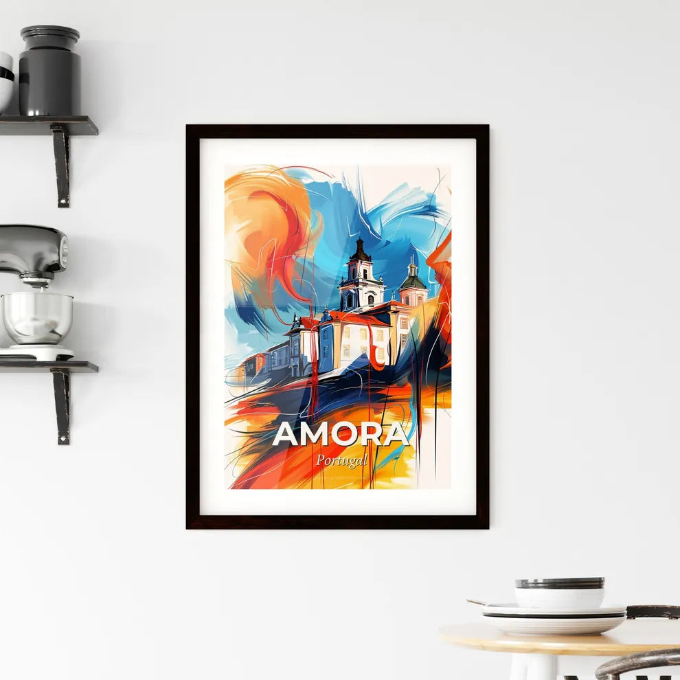 Vibrant Amora, Portugal Framed Print