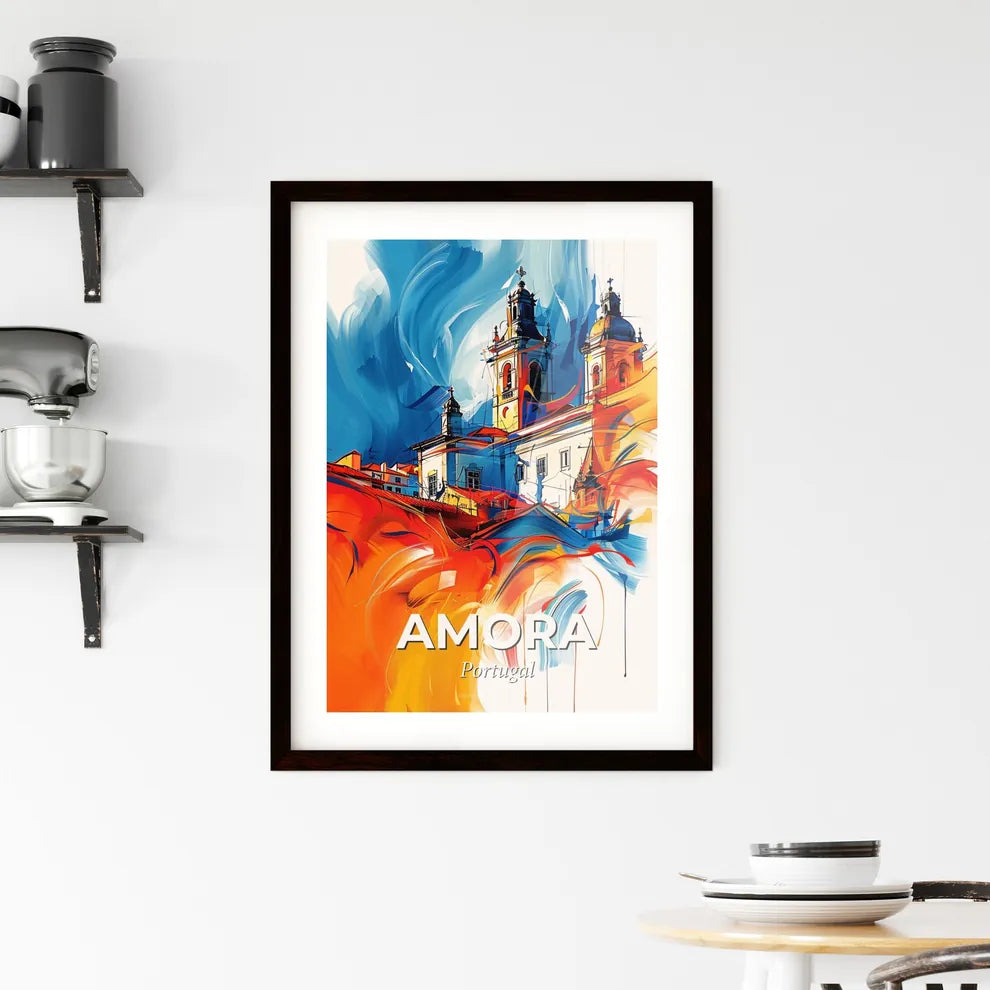 Vibrant Amora, Portugal Framed Print