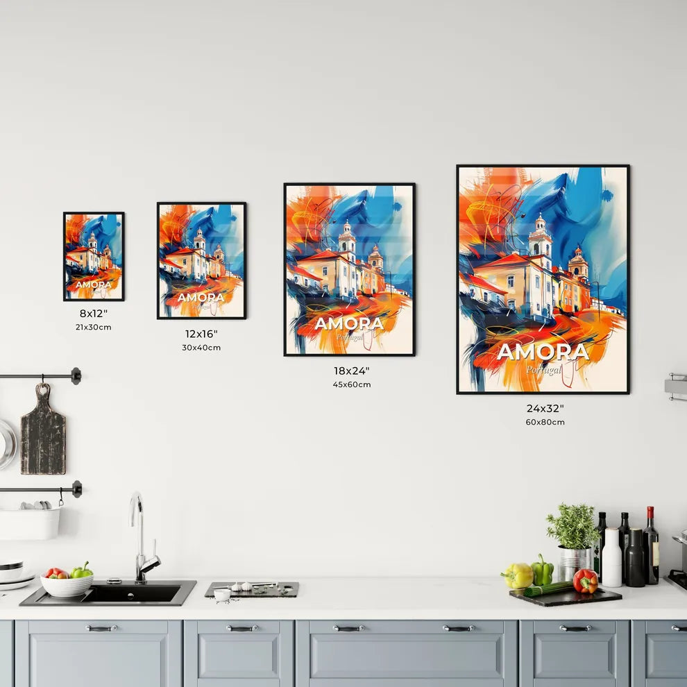 Vibrant Amora, Portugal Kitchen Art