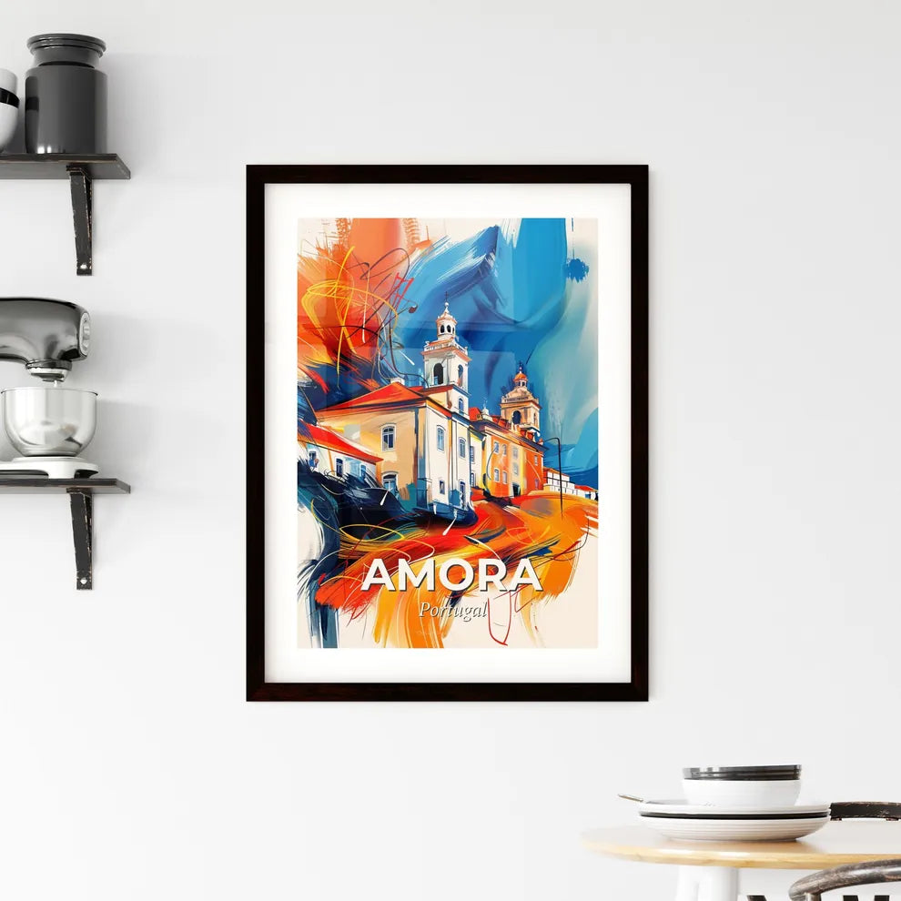 Vibrant Amora, Portugal Framed Print