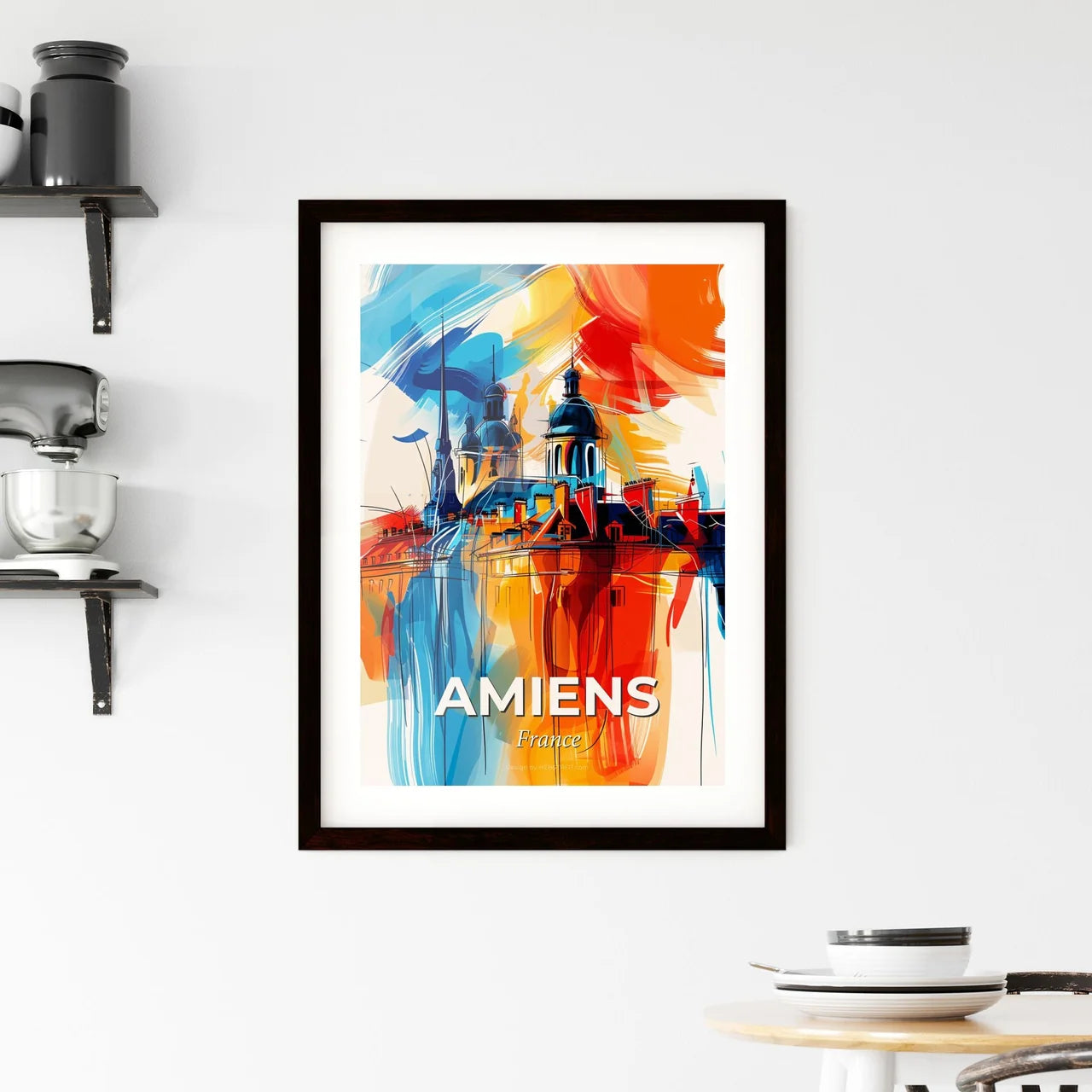 Vibrant Amiens, France Framed Print