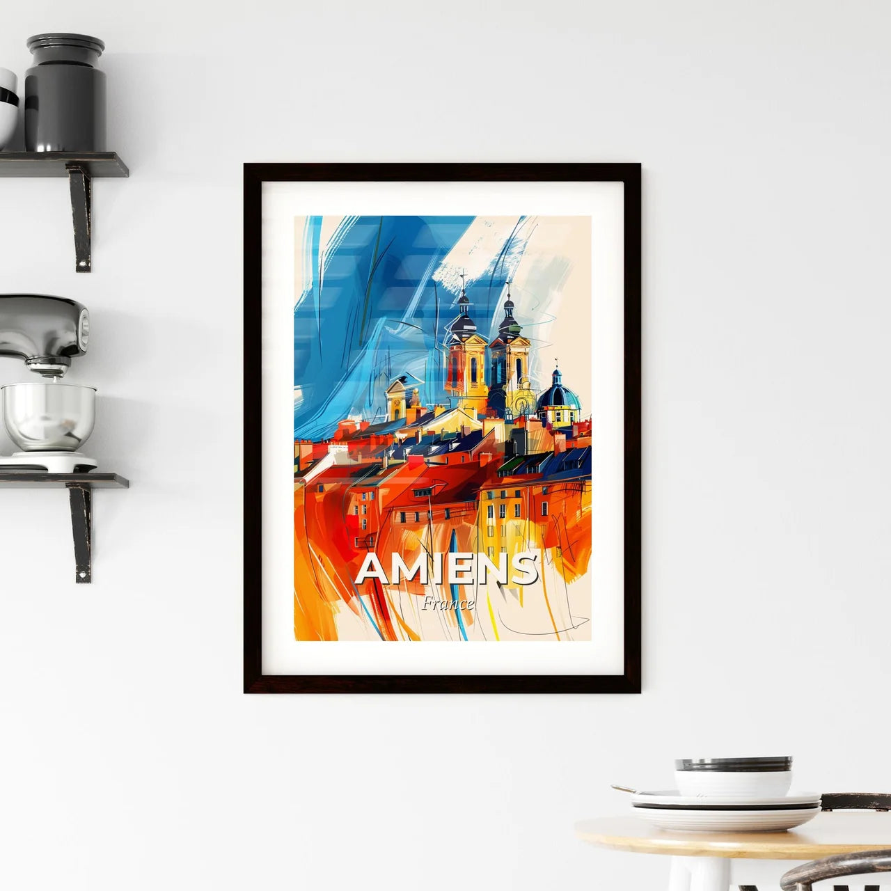 Vibrant Amiens, France Framed Print