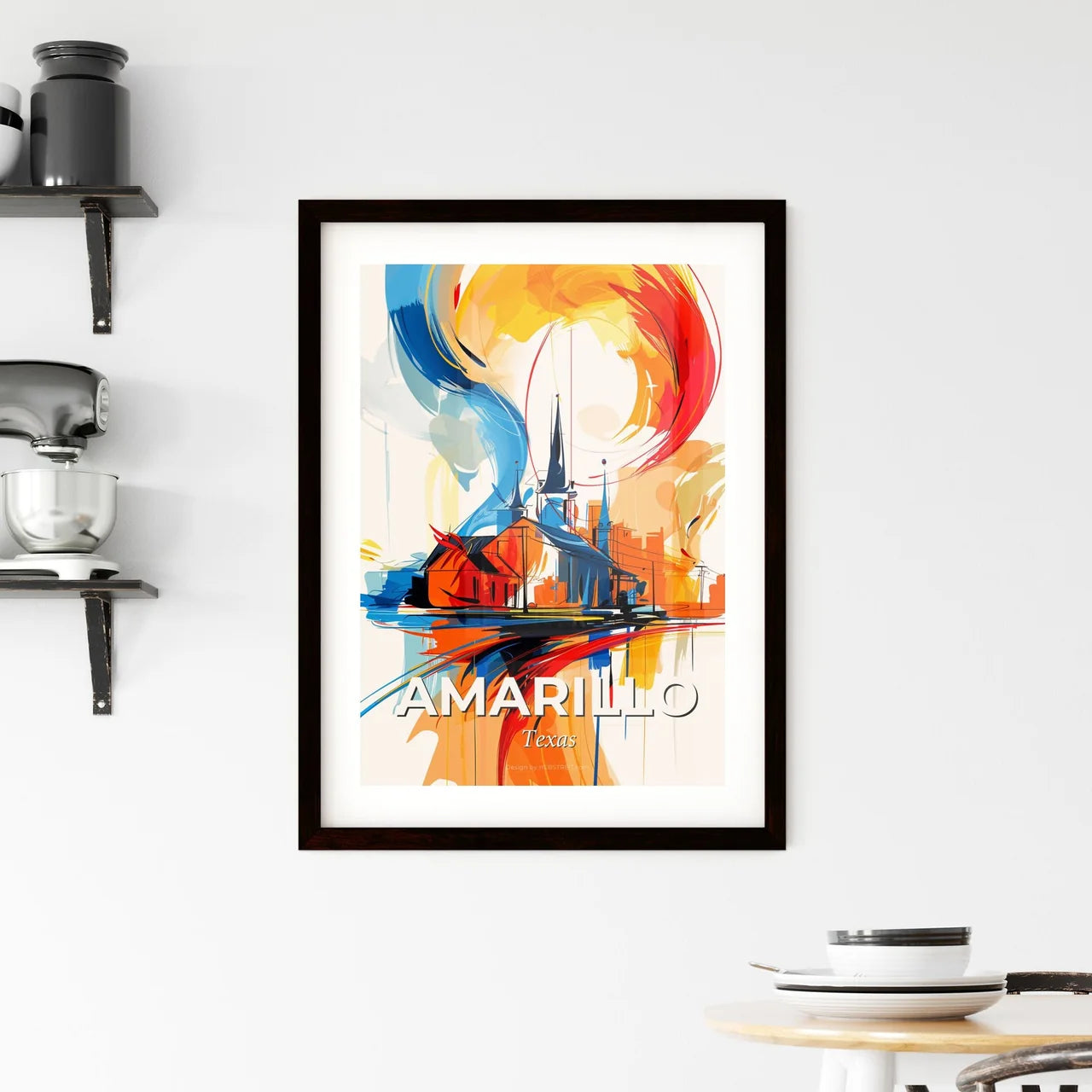 Vibrant Amarillo, Texas Framed Print