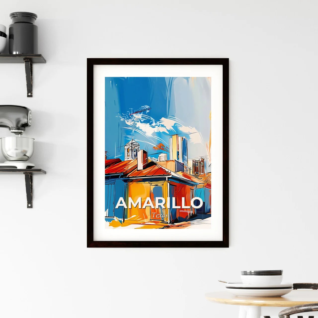 Vibrant Amarillo, Texas Framed Print
