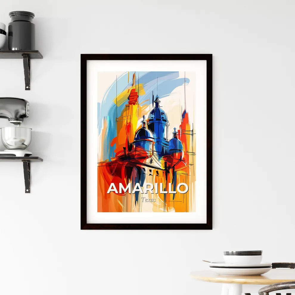 Vibrant Amarillo, Texas Framed Print