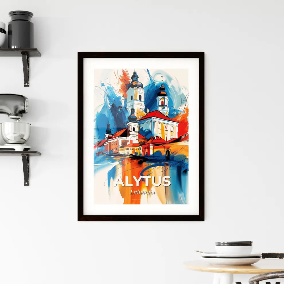 Vibrant Alytus, Lithuania Framed Print