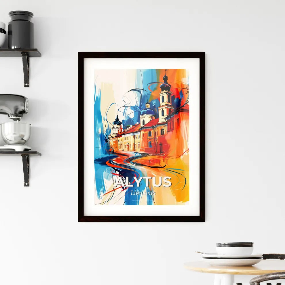 Vibrant Alytus, Lithuania Framed Print