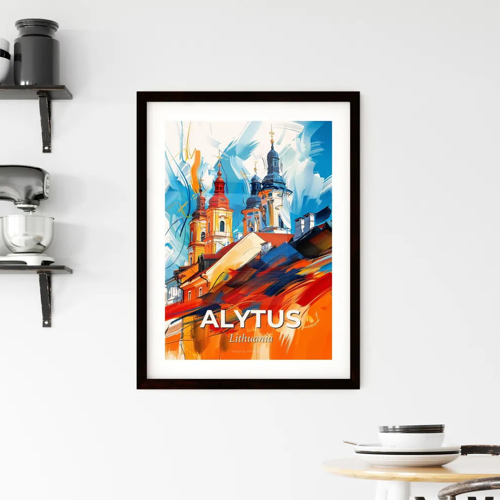 Vibrant Alytus, Lithuania Framed Print