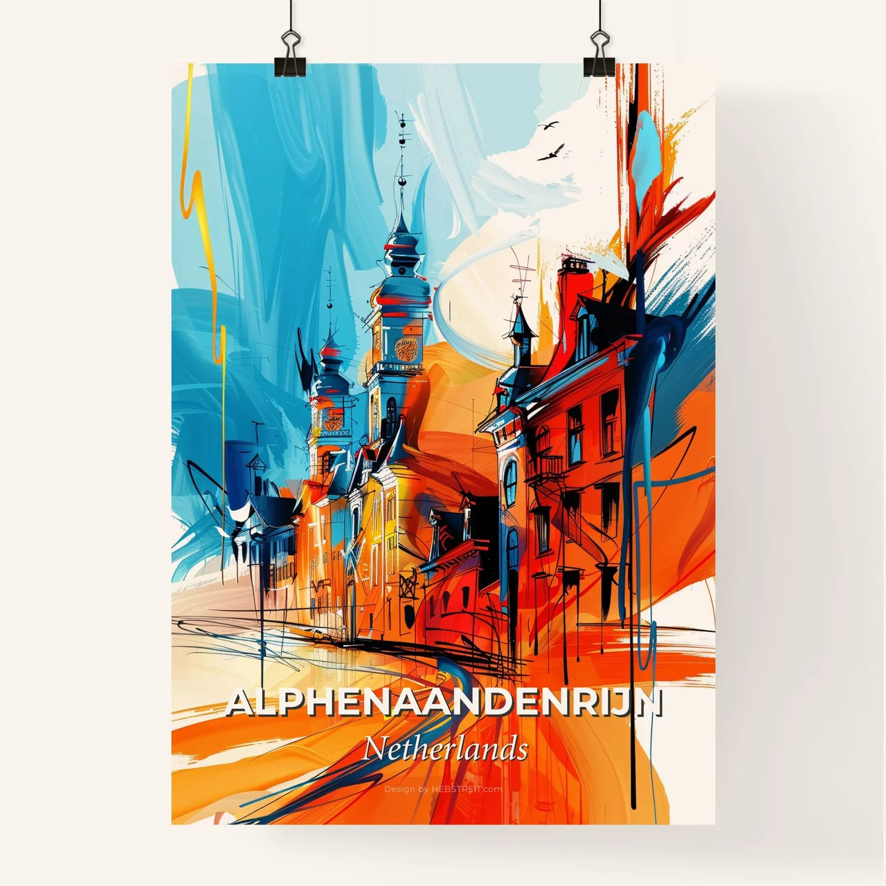 Vibrant Alphenaandenrijn, Netherlands Poster