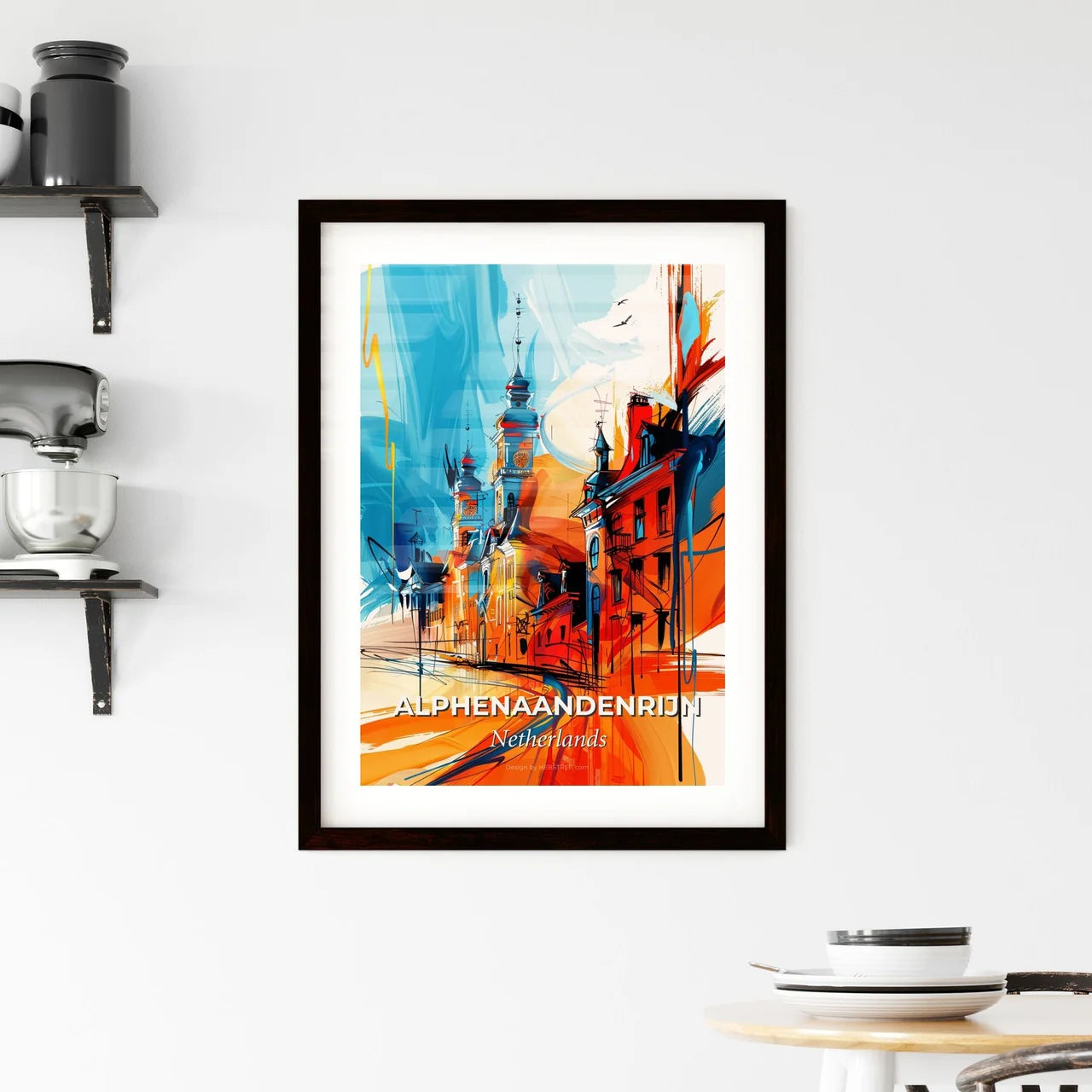 Vibrant Alphenaandenrijn, Netherlands Framed Print