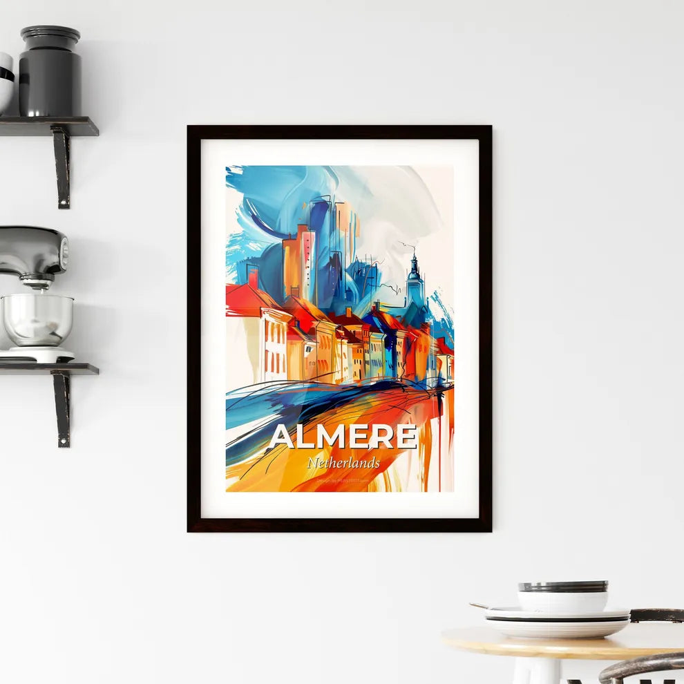 Vibrant Almere, Netherlands Framed Print