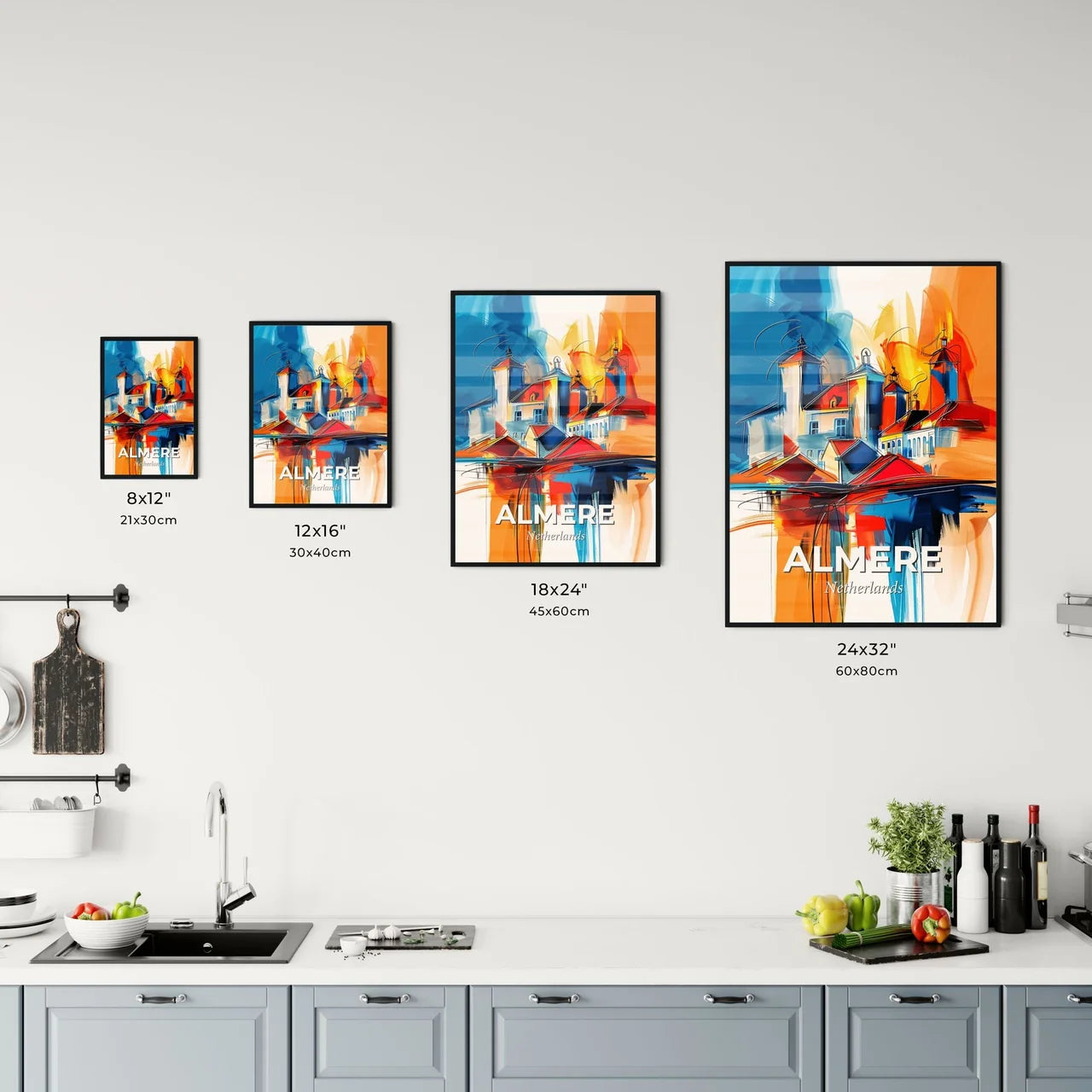 Vibrant Almere, Netherlands Kitchen Art