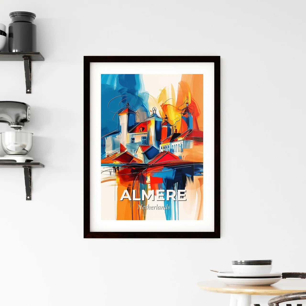 Vibrant Almere, Netherlands Framed Print