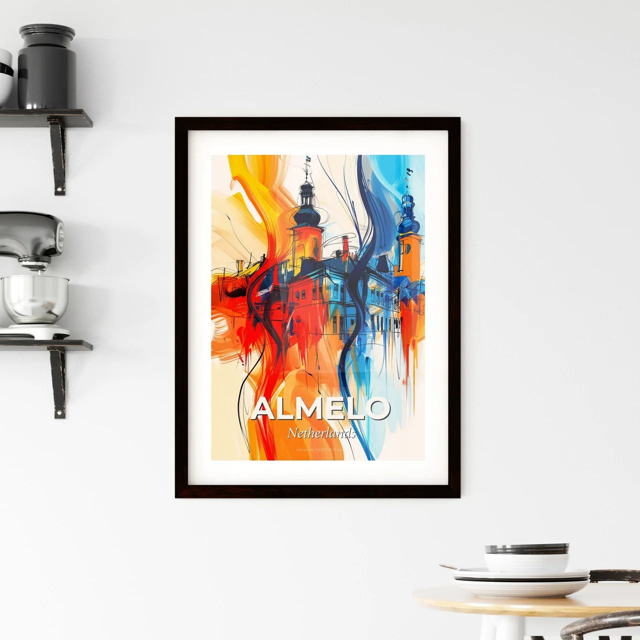 Vibrant Almelo, Netherlands Framed Print