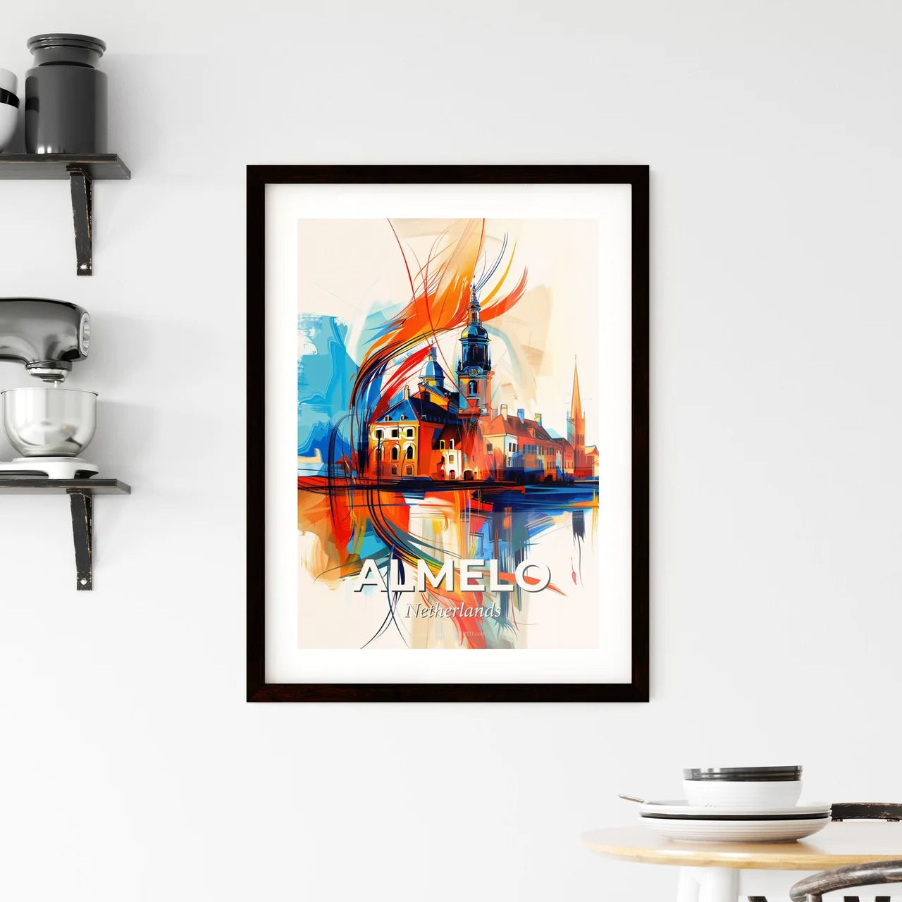 Vibrant Almelo, Netherlands Framed Print
