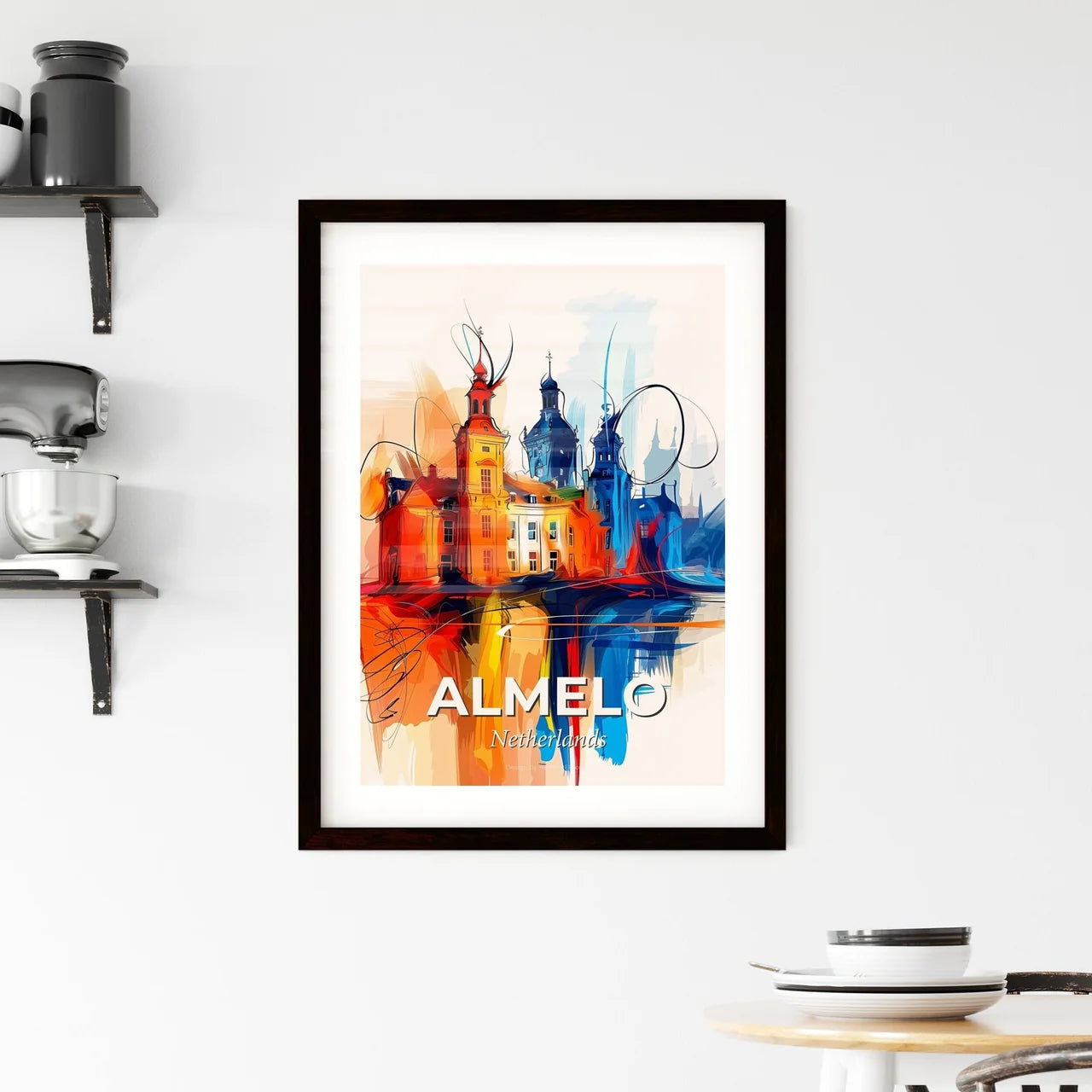 Vibrant Almelo, Netherlands Framed Print