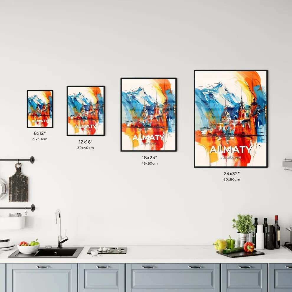 Vibrant Almaty, Kazakhstan Kitchen Art