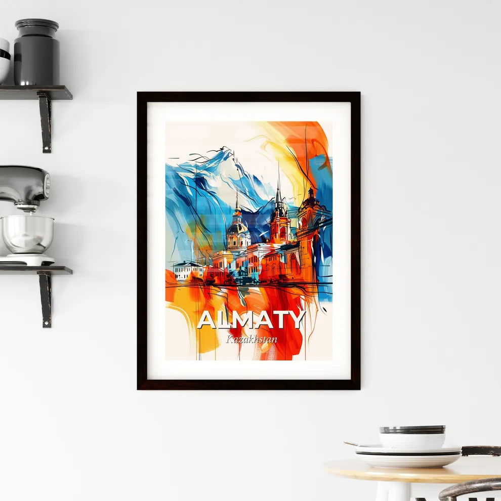 Vibrant Almaty, Kazakhstan Framed Print