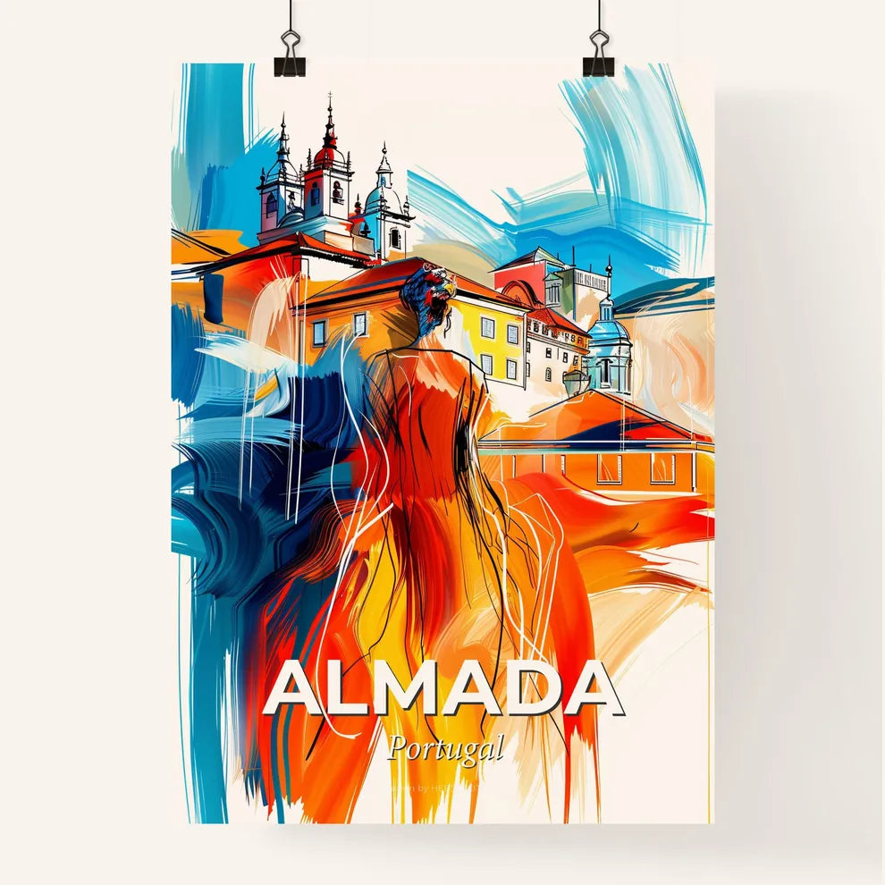 Vibrant Almada, Portugal Poster