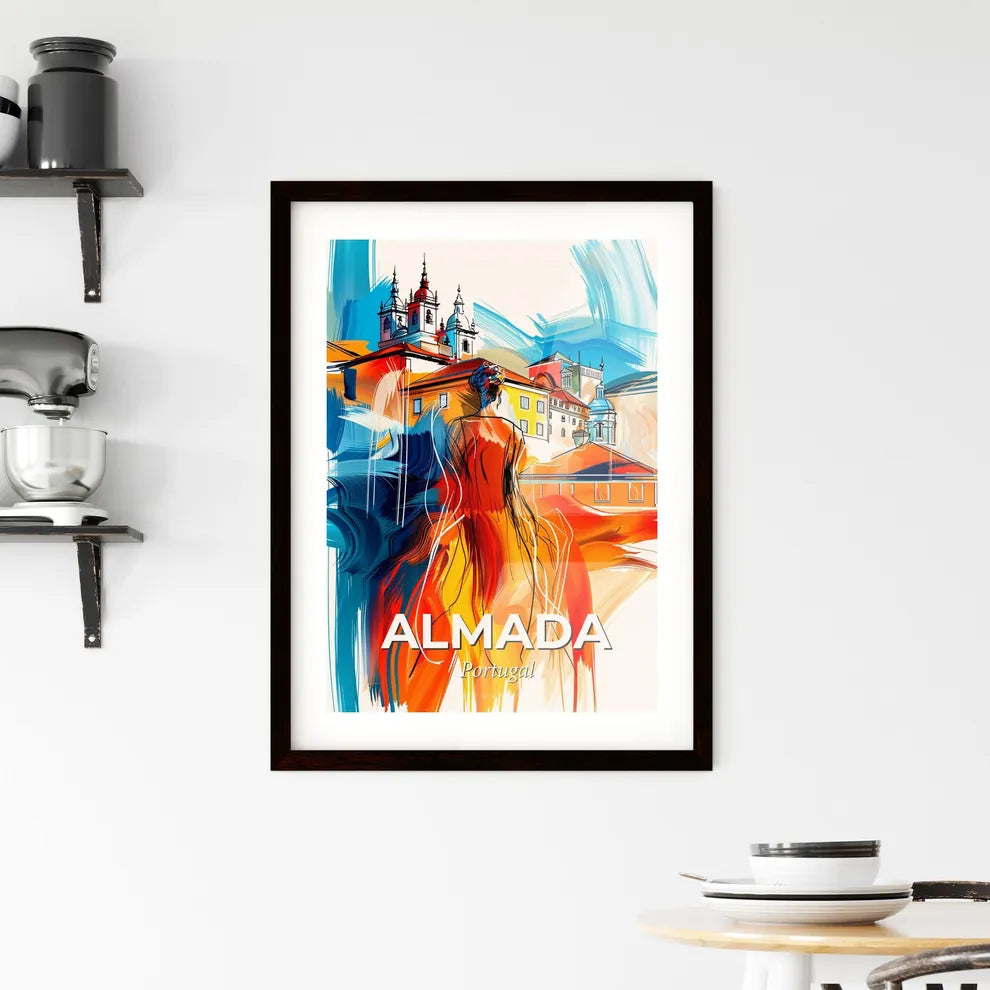 Vibrant Almada, Portugal Framed Print